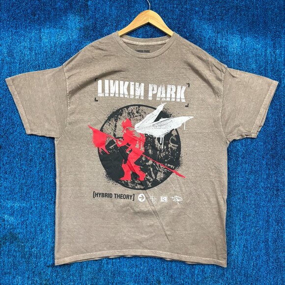 Linkin Park Hybrid Theory Tan Rock T-Shirt Size Extra Large - Picture 1 of 4